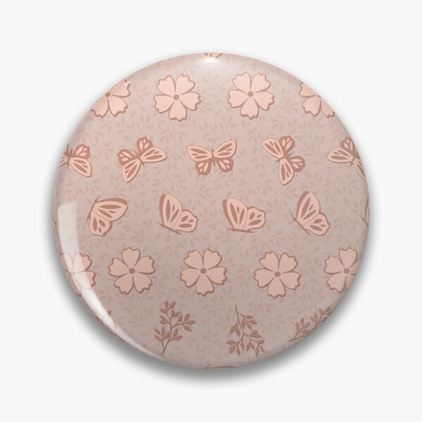 Item preview, Rows of Leaves, Flowers and Butterflies on Light Textured Background designed and sold by ImpalaMoon.