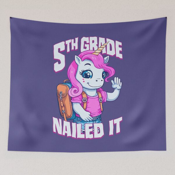 Item preview, 5th Grade Nailed It Funny Happy Unicorn Girl Graduation designed and sold by GrandeDuc.
