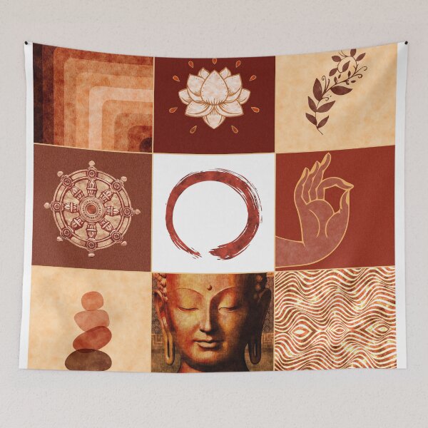 Item preview, Buddha Grid 01 - Spiritual Collage designed and sold by Studio Grafiikka.