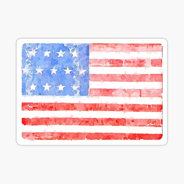 Item preview, Watercolor American Flag designed and sold by cea010.