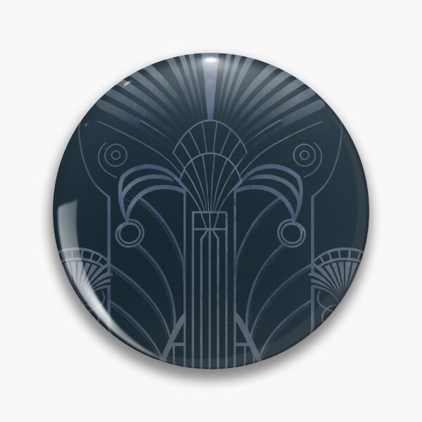 Item preview, Art Deco Ornament Design Navy Blue designed and sold by artsandsoul.