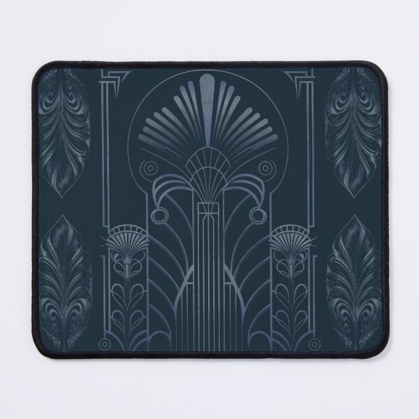 Item preview, Art Deco Ornament Design Navy Blue designed and sold by artsandsoul.