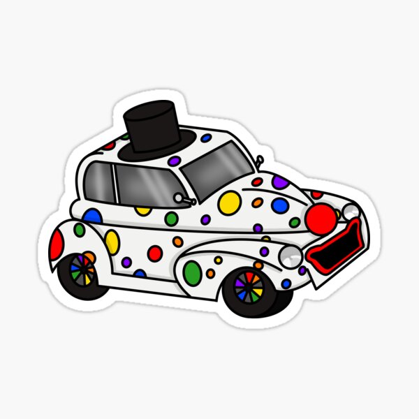 Sticker voiture clown - TenStickers