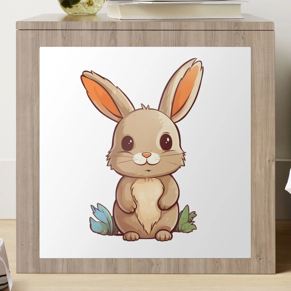 Cute Bunny Rabbit with big round eyes | Sticker