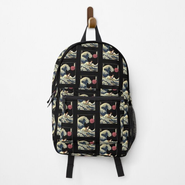 Item preview, Basenji Kanagawa Japanese Surfing Wave designed and sold by rafaeltto.