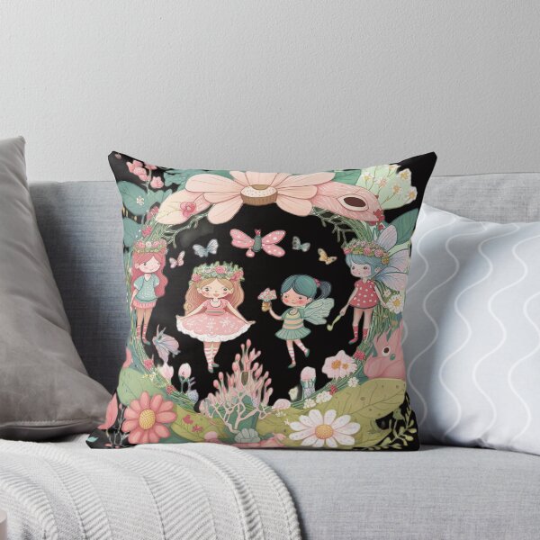 Item preview, Magical Garden with whimsical Fairies and flowers designed and sold by iDezine GD.