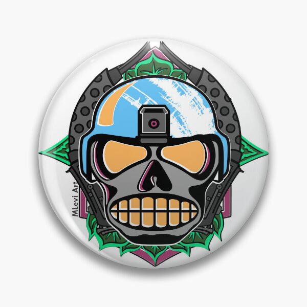 Item preview, MLevi Skull Design with Twin 50 Cal Guns designed and sold by MLevi-Art.