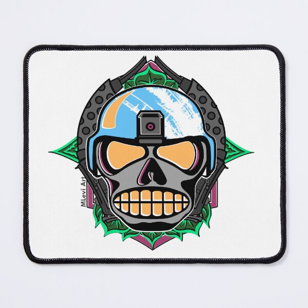 Item preview, MLevi Skull Design with Twin 50 Cal Guns designed and sold by MLevi-Art.