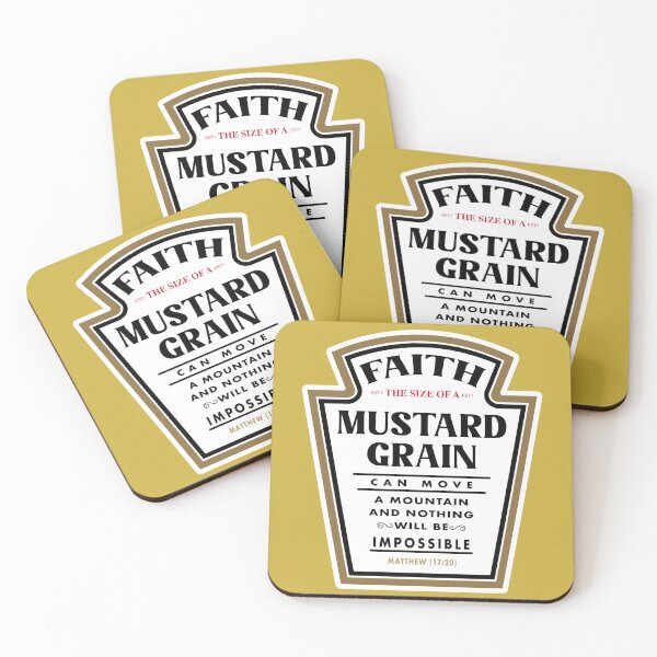 Item preview, Matthew 17:20 (Mustard Inspired) designed and sold by Paper Bee Gift Shop.