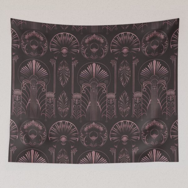 Item preview, Art Deco Ornament Design Rose Gold designed and sold by artsandsoul.
