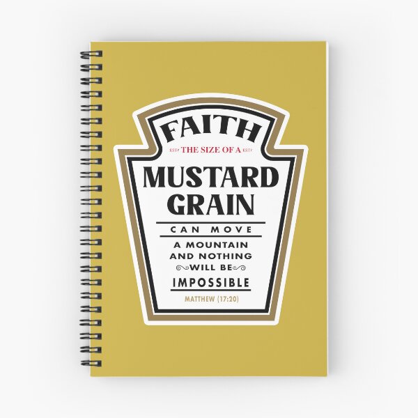 Item preview, Matthew 17:20 (Mustard Inspired) designed and sold by Paper Bee Gift Shop.