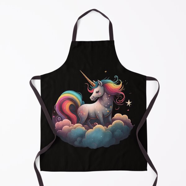 Artikelvorschau, Magical Unicorn Flying Through Fluffy Clouds entworfen und verkauft von iDezine GD.