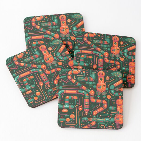 Item preview, Mechanical Pipeline (Green) - Seamless designed and sold by GalacticLabs.