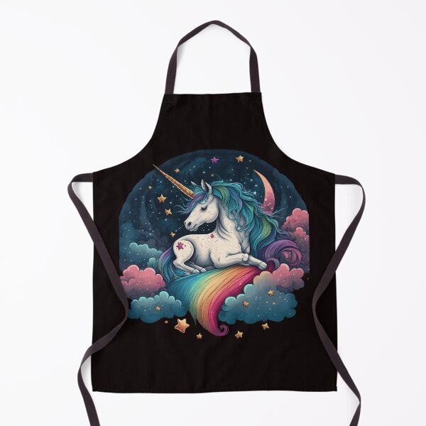 Artikelvorschau, Magical Unicorn Flying Through Fluffy Clouds entworfen und verkauft von iDezine GD.