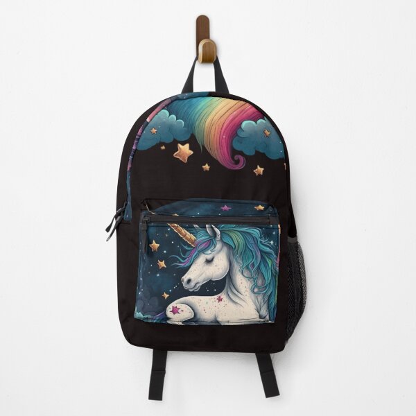 Artikelvorschau, Magical Unicorn Flying Through Fluffy Clouds entworfen und verkauft von iDezine GD.