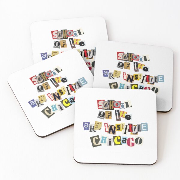 Item preview, School of The Art Institute of Chicago SAIC Logo Funky Collage designed and sold by wildervalde.