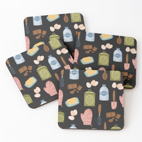 Item preview, Baking ingredients pattern designed and sold by pinkyfish1010.