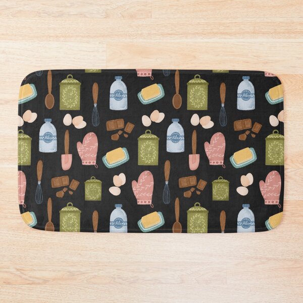 Item preview, Baking ingredients pattern designed and sold by pinkyfish1010.
