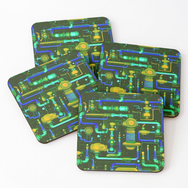 Item preview, Simplified Pipeline (Lt Green) - Seamless designed and sold by GalacticLabs.