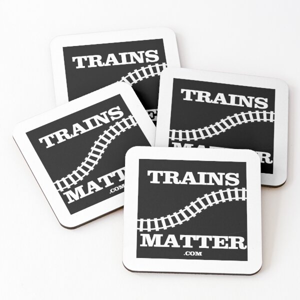 Item preview, Trains Matter to Promote Train Travel - Black Background designed and sold by wildervalde.