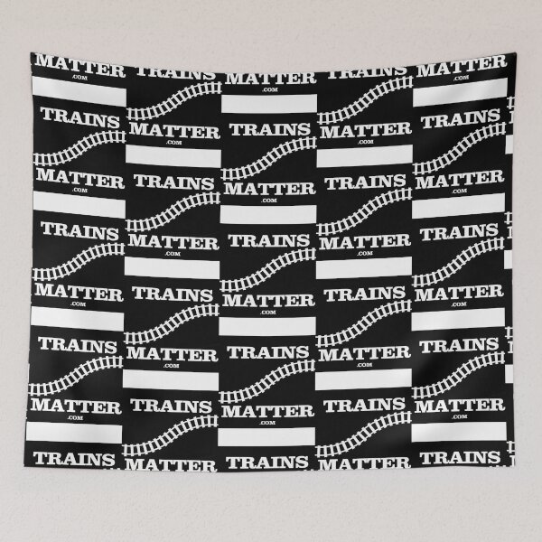 Item preview, Trains Matter to Promote Train Travel - Black Background designed and sold by wildervalde.