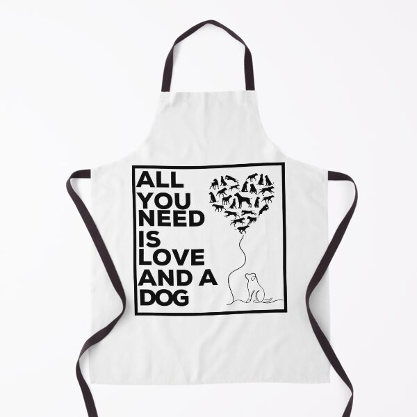 Item preview, Copy of All You Need is Love and a Dog (black) designed and sold by Bitchien.