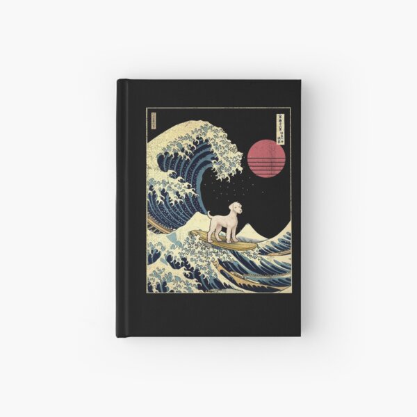 Item preview, Bedlington Terrier Kanagawa Japanese Surfing Wave designed and sold by rafaeltto.