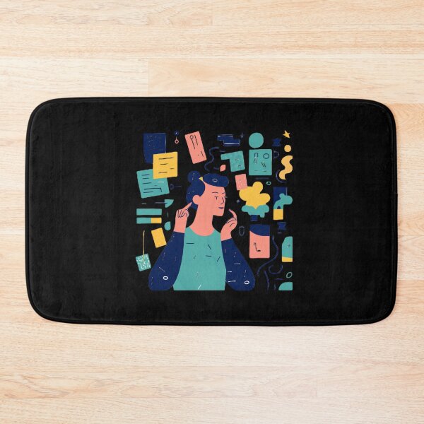 Item preview, Minimalist Character Of Person Brainstorming Ideas designed and sold by iDezine GD.