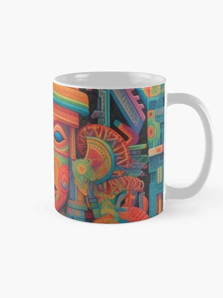 Thumbnail 3 of 6, Coffee Mug, Abstract Aztec Patterns designed and sold by Desfix.