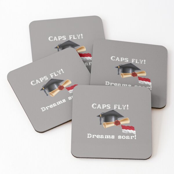 Item preview,  CAPS FLY, DREAMS SOAR!  congratuations Indonesian graduates, College graduates, University graduates, High school graduates designed and sold by Right-UR.
