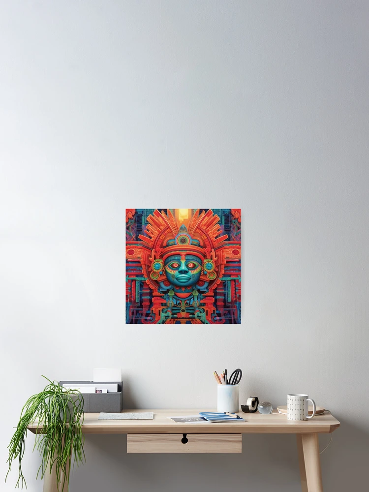 Thumbnail 2 of 3, Poster, Abstract Aztec Patterns designed and sold by Desfix.