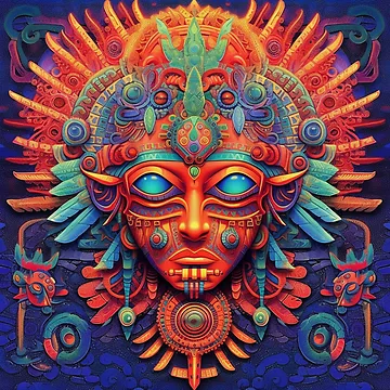Artwork thumbnail, Abstract Aztec Patterns by Desfix