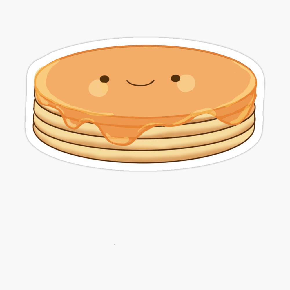 cute pancake drawing