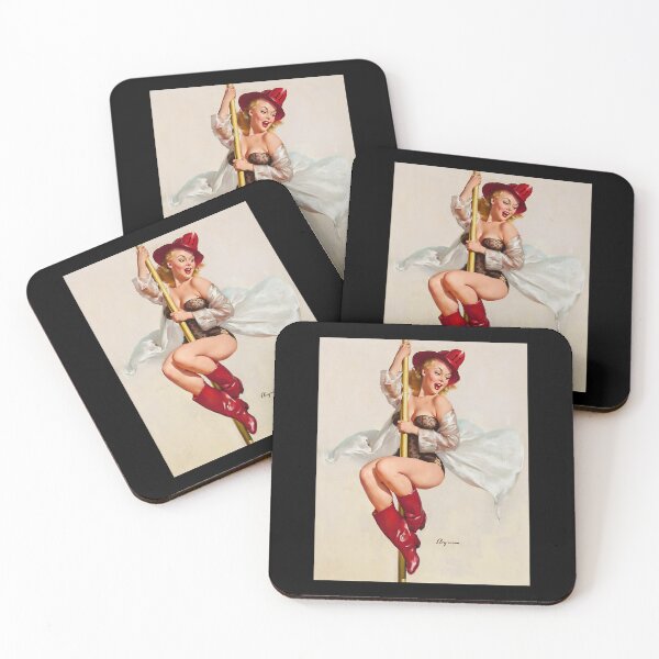 Item preview, Vintage Firefighter Pin-Up designed and sold by aronpotter.