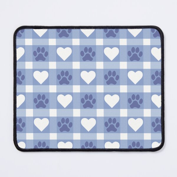 Item preview, Cute Dog Paws and Hearts on Plaid Pattern designed and sold by MoePark.