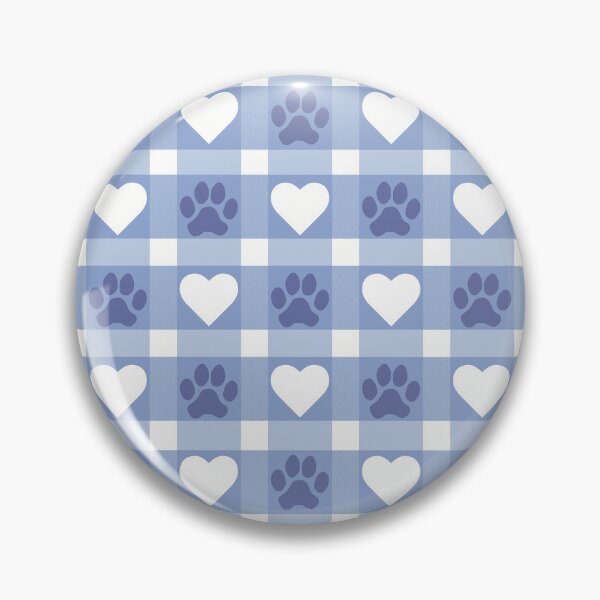 Item preview, Cute Dog Paws and Hearts on Plaid Pattern designed and sold by MoePark.