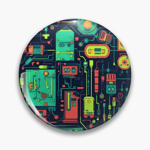 Item preview, Cartoon-Style Electronic Circuitry – Seamless designed and sold by GalacticLabs.