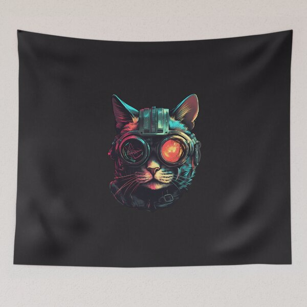Item preview, Cybercat Anarchy designed and sold by SmittenbyKitten.