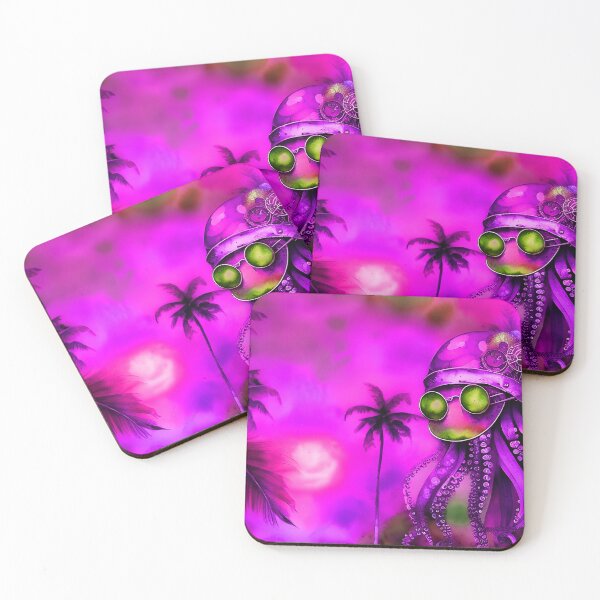 Item preview, Steampunk Octopus Retrofuturism - Lilac and Pink Cephalopod - AI Generated Art 3 of 8 designed and sold by Beachy.