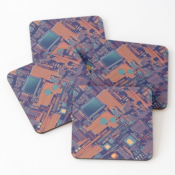 Item preview, Circuit Board (Purple & Copper) – Seamless designed and sold by GalacticLabs.