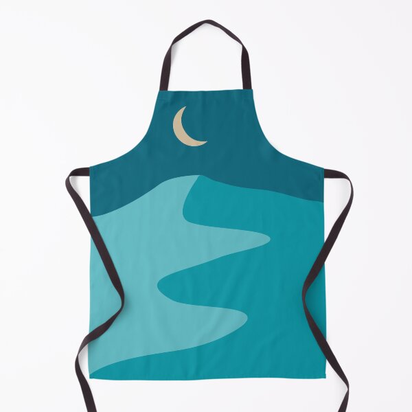 Item preview, Moonlight and Sand Dunes - Desert Landscape - Modern, Minimal, Contemporary Abstract Print - Blue designed and sold by Studio Grafiikka.