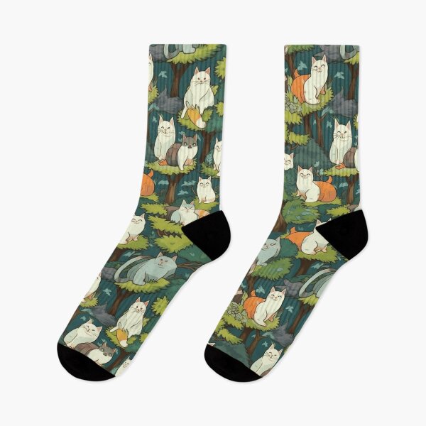 Item preview, Endless Cats in an Endless forest designed and sold by FlameOwlDesign.