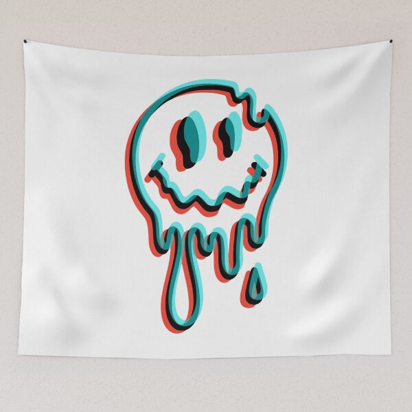 Item preview, Smiley Face Tattoo  Psychedelic Face designed and sold by kriswilkinson.
