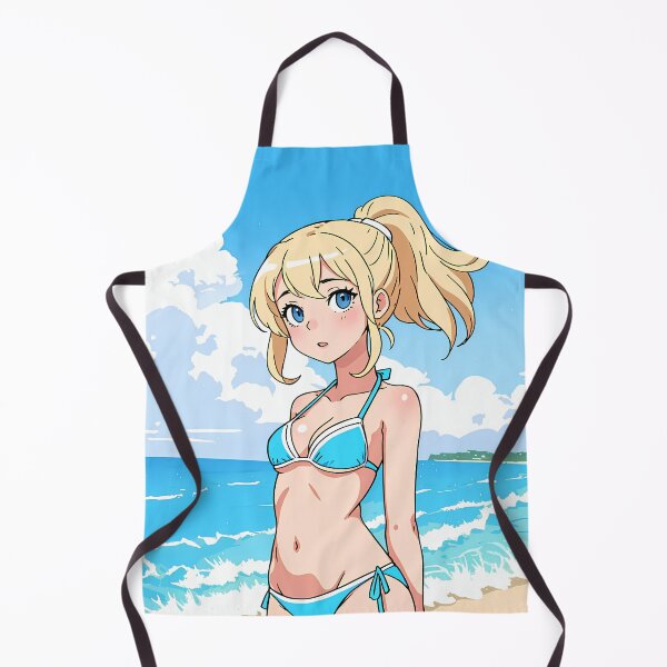 Item preview, Anime girl in blue bikini designed and sold by pinimgart.