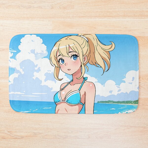 Item preview, Anime girl in blue bikini designed and sold by pinimgart.