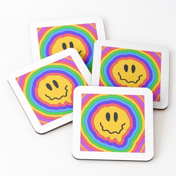 Item preview, Smiley Face Tattoo  Psychedelic Rainbow Smiley designed and sold by kriswilkinson.