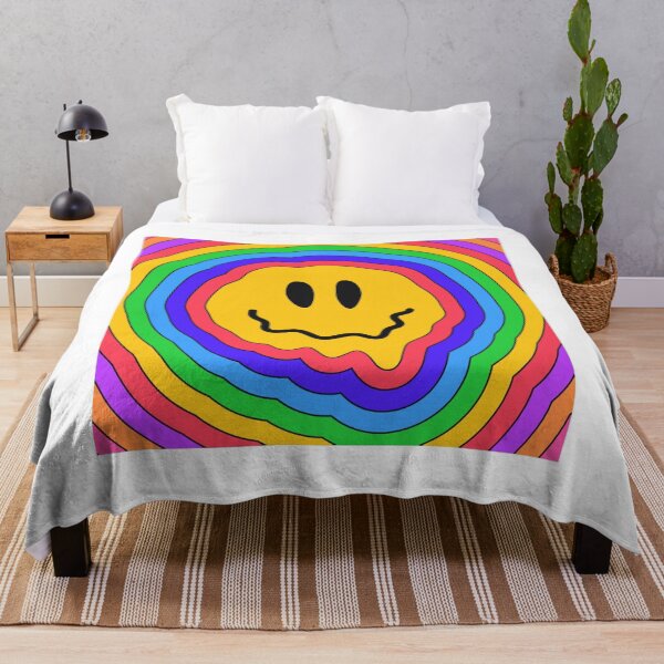 Item preview, Smiley Face Tattoo  Psychedelic Rainbow Smiley designed and sold by kriswilkinson.