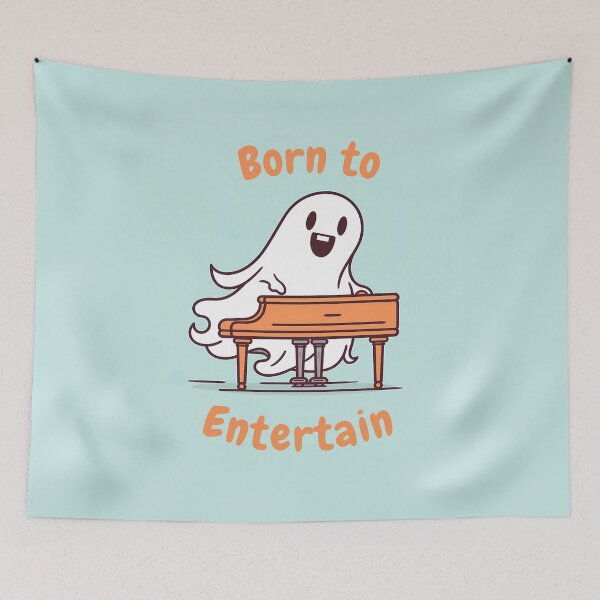 Item preview, Born to entertain ghost designed and sold by AdiRemba.