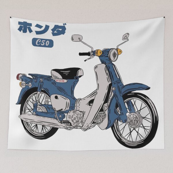 Artikelvorschau, Honda C50 Classic Motorrad Art.-Nr entworfen und verkauft von jorayaliu.