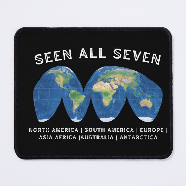 Item preview, Seven Continents Seen All Seven Map designed and sold by sojo1216.